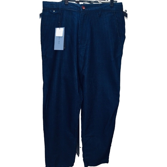 Zara Jeans Carrot Loose Fit Indigo Striped Crop Jeans Sz 3 Poshmark